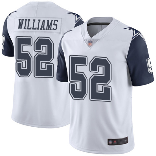 Men Dallas Cowboys Limited White Connor Williams #52 Rush Vapor Untouchable NFL Jersey->dallas cowboys->NFL Jersey